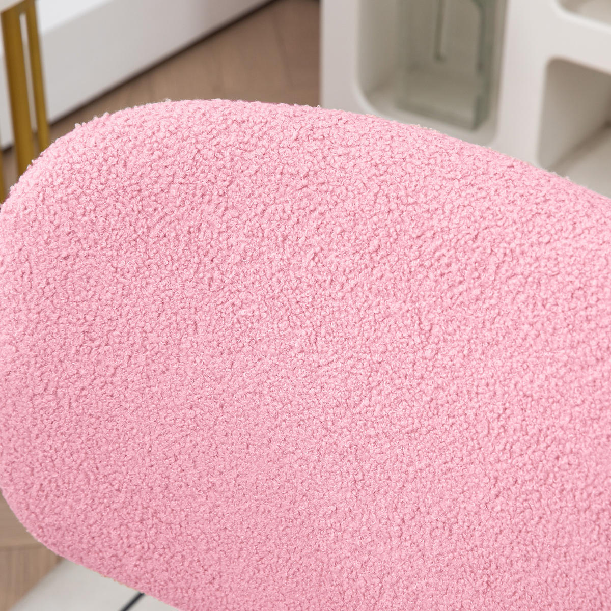 BÜROSTUHL, Ergonomischer Schreibtischstuhl, Höhenverstellbarer Computerstuhl - Rosa, Kunststoff (53/90/48cm) - Vinsetto