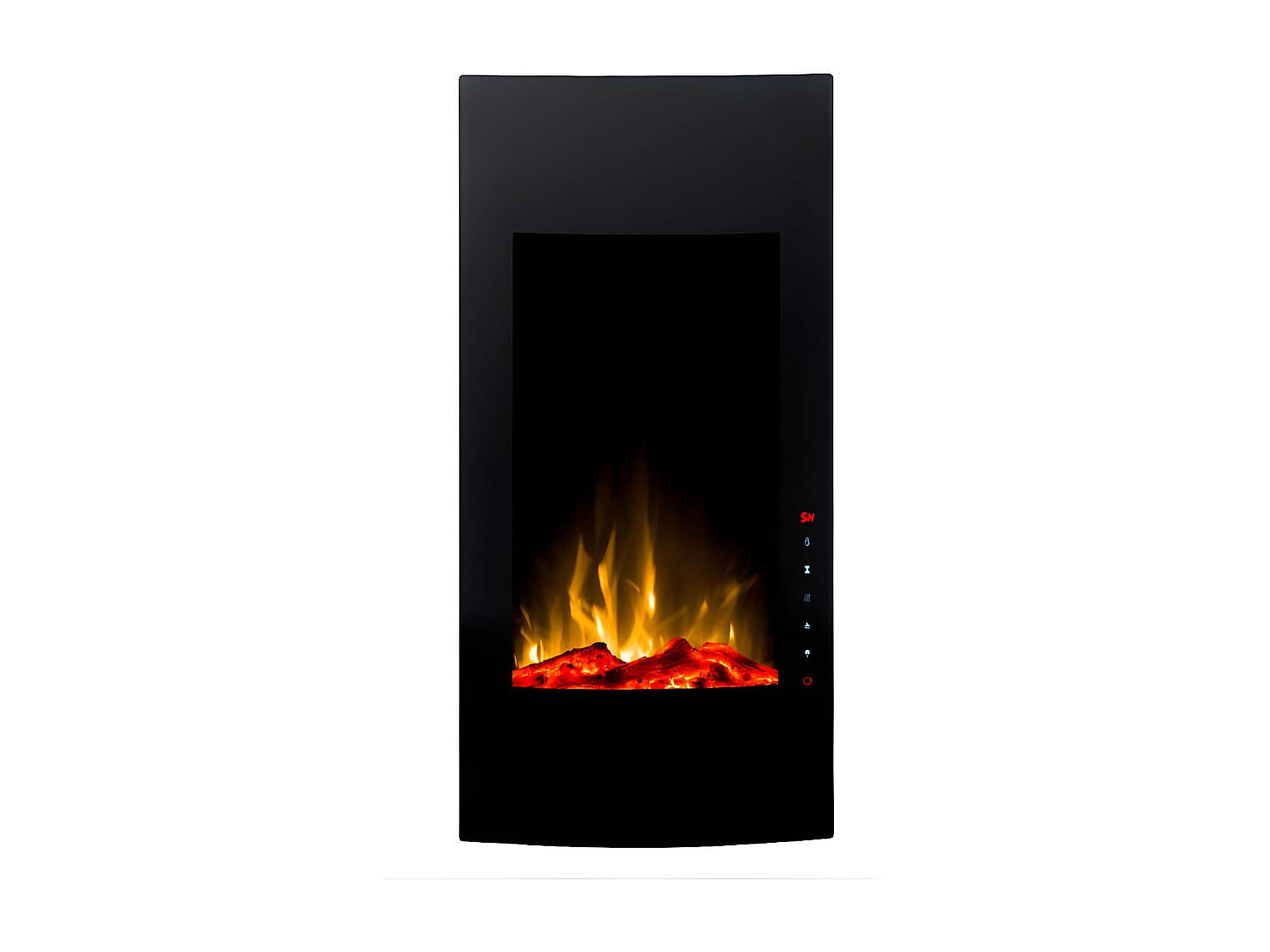 Vente-Unique Kamin Schwarz 40.8x81.4x13 cm