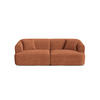 MODULARES-SOFA Campi aus Cord terrakotta 3 Sitzplätze - Terracotta, Textil (90/70/220cm) - Cosmopolitan Design