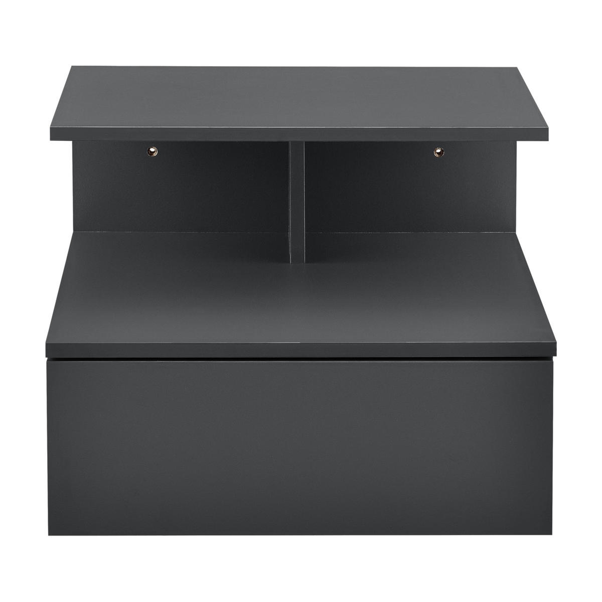 WANDSCHRANK Amberg - Dunkelgrau, Holzwerkstoff (40/31/35cm) - [en.casa]