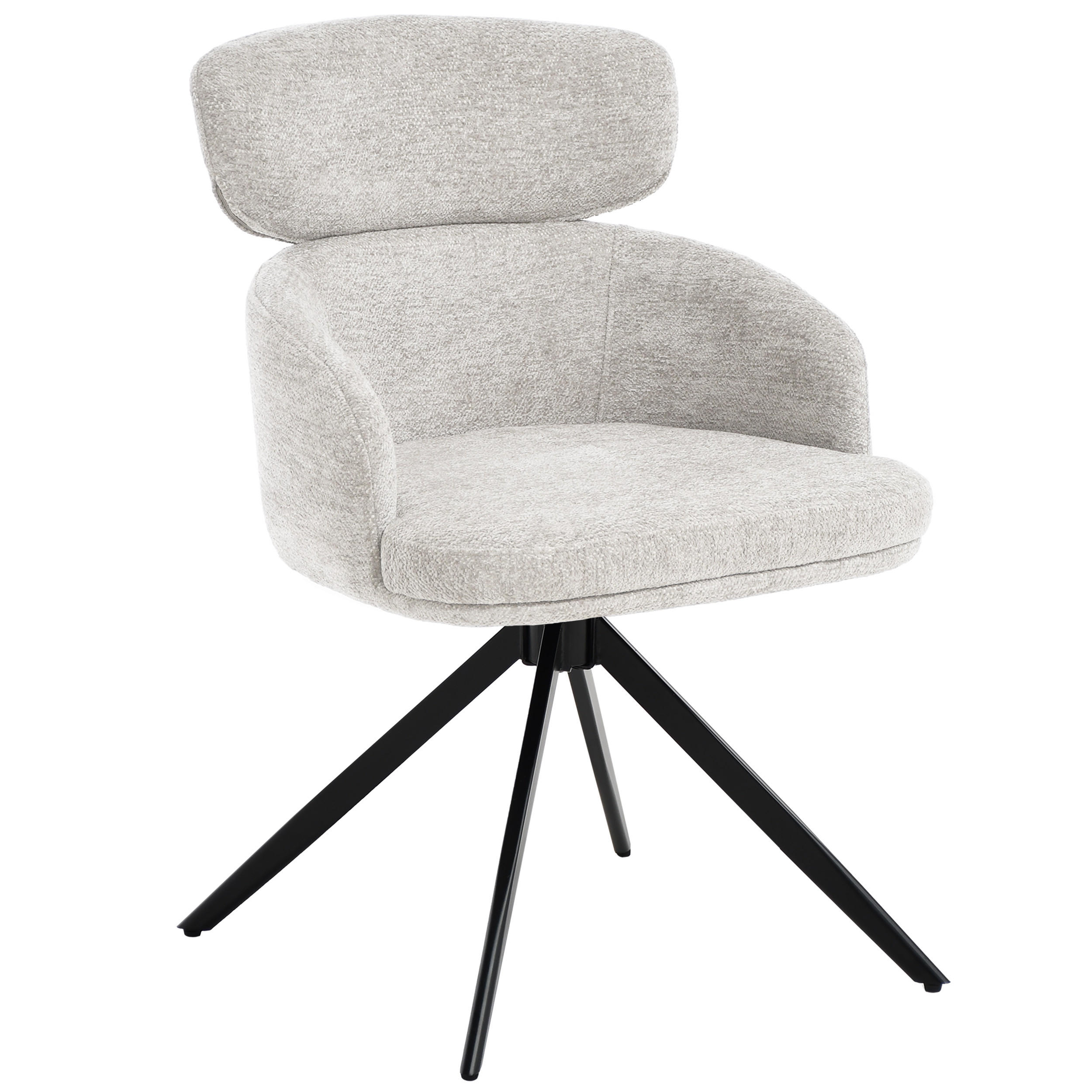 Beautysofa Drehstuhl Beige 49x81x55 cm