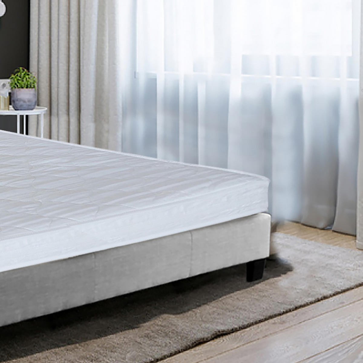 BETT DUBLIN mit Lattenrost / Bett 90x190 - Grau - Grau, Holzwerkstoff (90/190cm) - Weber Industries