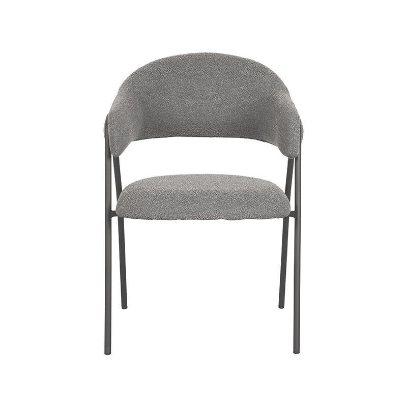 ESSZIMMERSTUHL Lowen Grau 60/58/84 cm 2er-Set - Grau, Textil (58/84/60cm) - LABEL51