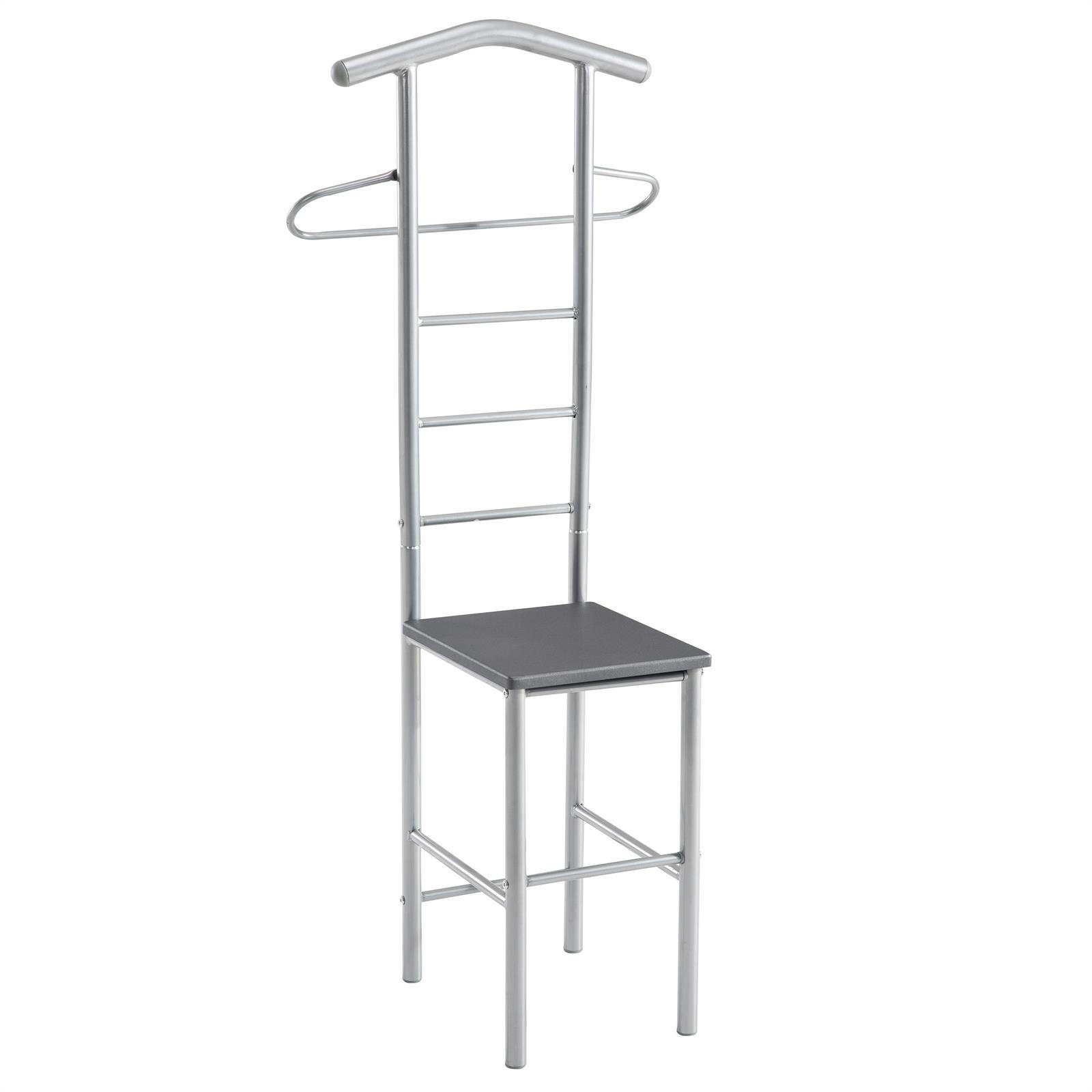 CARO-Möbel Herrendiener Grau 53x121x47 cm