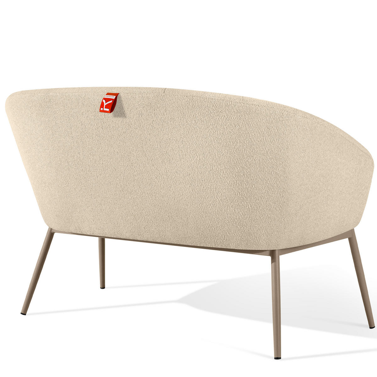 GARTENMÖBELSET SOLIS Gartenlounge-Set, creme/beige - Creme, Textil/Metall - KONSIMO®