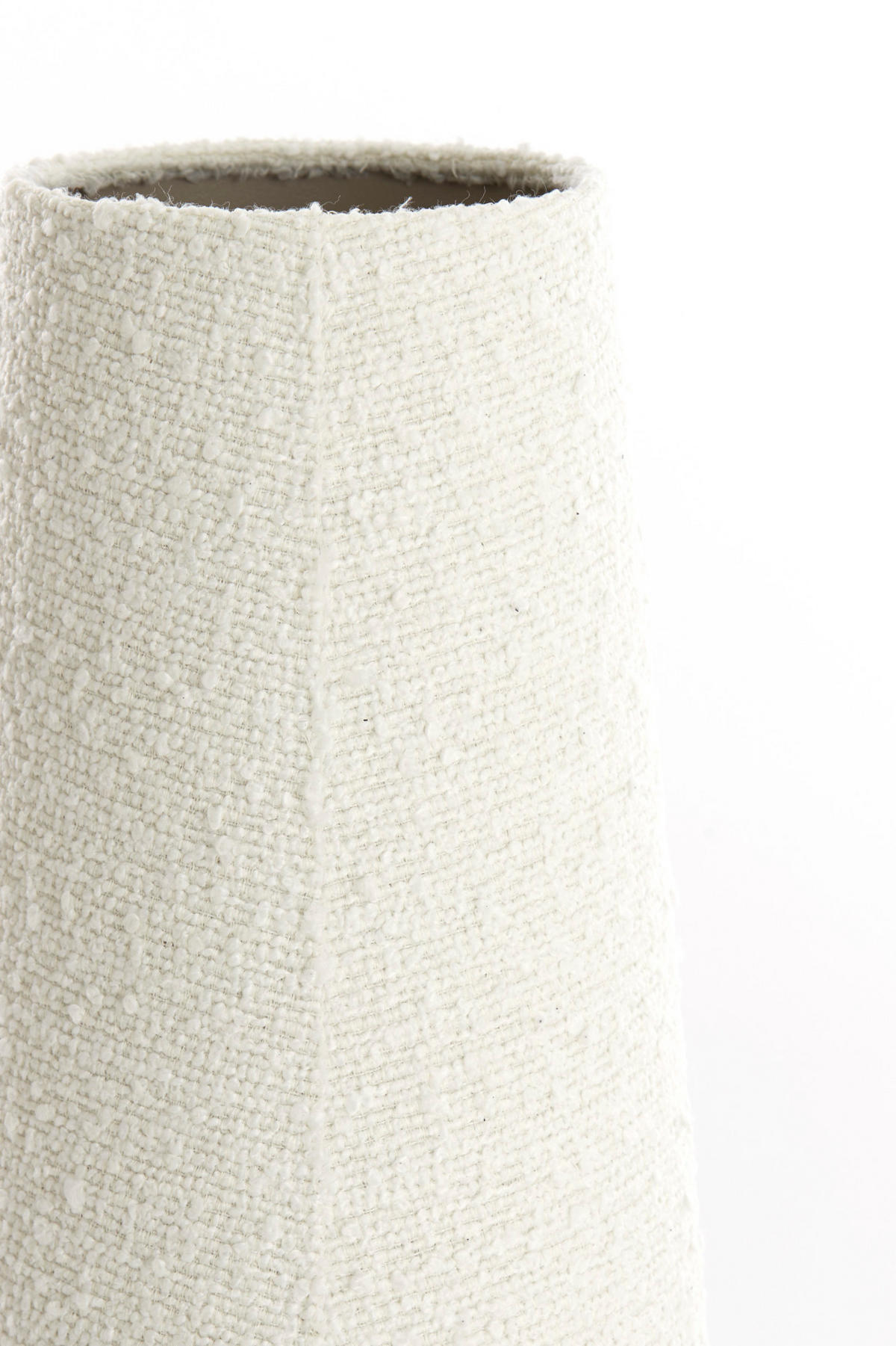 LAMPENSCHIRM Oruro Weiß Ø19/46,5 cm - Weiß, Textil (19/12.5/46.5cm) - Light & Living