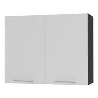 KÜCHENHÄNGESCHRANK Kvantum W3/90 Weiß Matt / Schwarz Matt 90 / 32,5 / 72cm - Schwarz/Weiß, Holz/Holzwerkstoff (90/72/32.5cm) - Feldmann-Wohnen
