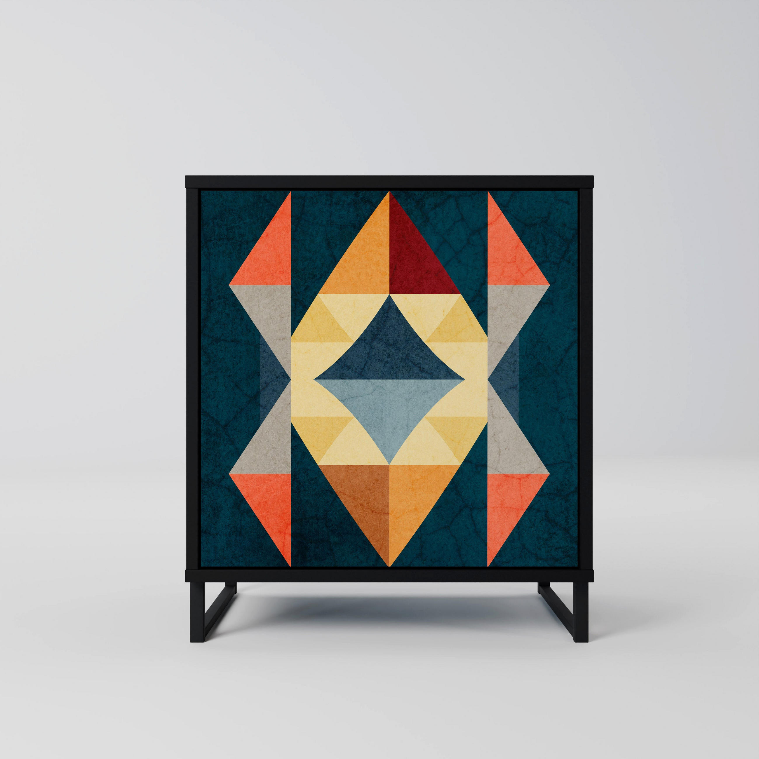SpaceRebels Sideboard Schwarz 57.5x67.5x42 cm
