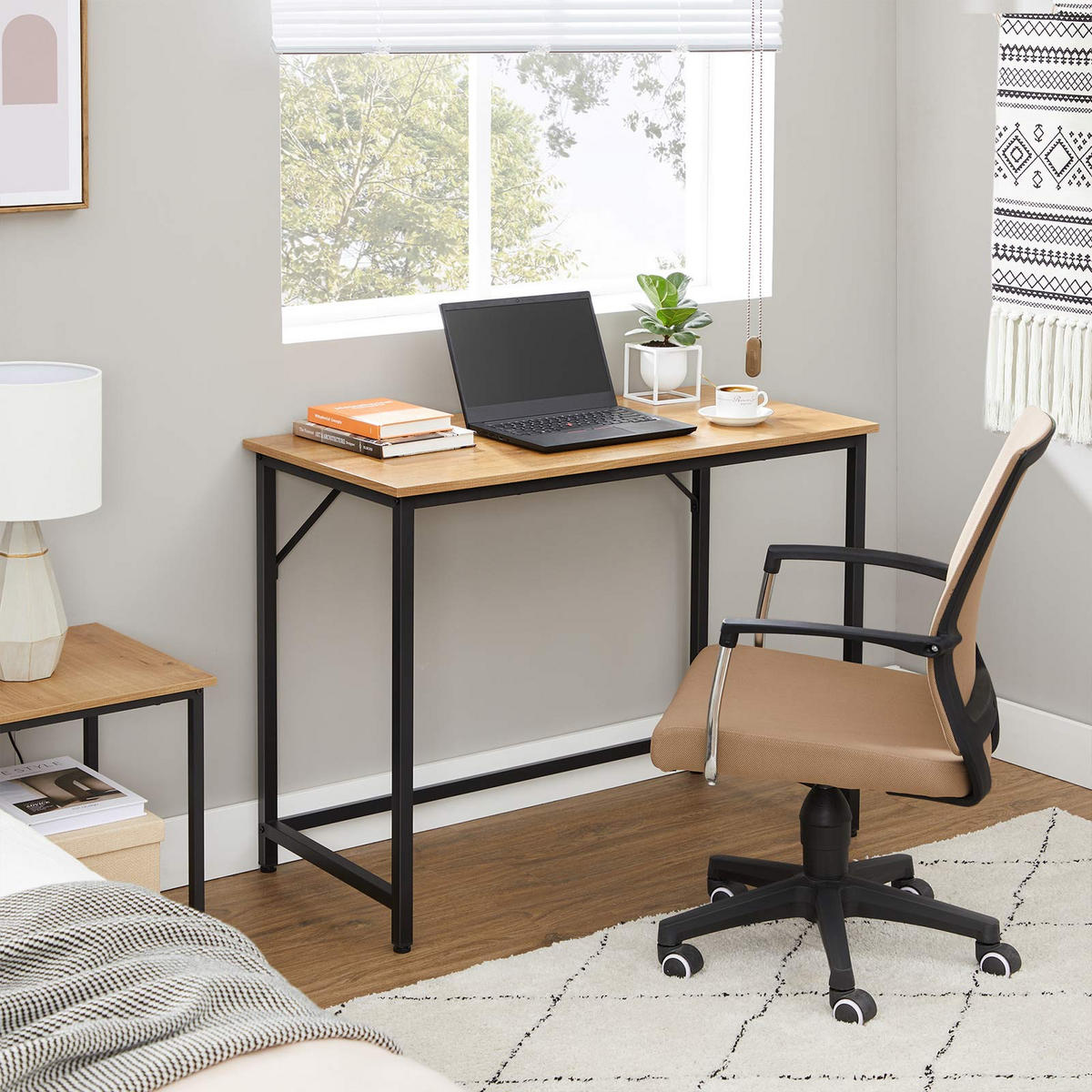 SCHREIBTISCH COMPUTERTISCH - Schwarz, Holzwerkstoff (100/50/75cm) - Hansiro