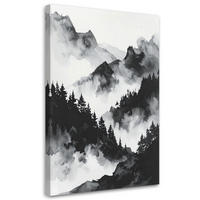 LEINWANDBILD Landschaften 60x90cm - Schwarz, Textil (60/90cm) - Feeby