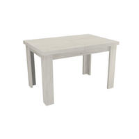ESSTISCH ausziehbar 120-160 x 80 x 75,5 cm Kraft Weiß - Weiß, Holzwerkstoff (80/120/75.5cm) - Koseto