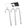 CHRISTBAUMANHÄNGER Santa Lila 3er Set Weiß 15x15x20 cm Kunststoff - Weiß, Kunststoff (15/20/15cm) - Mondex