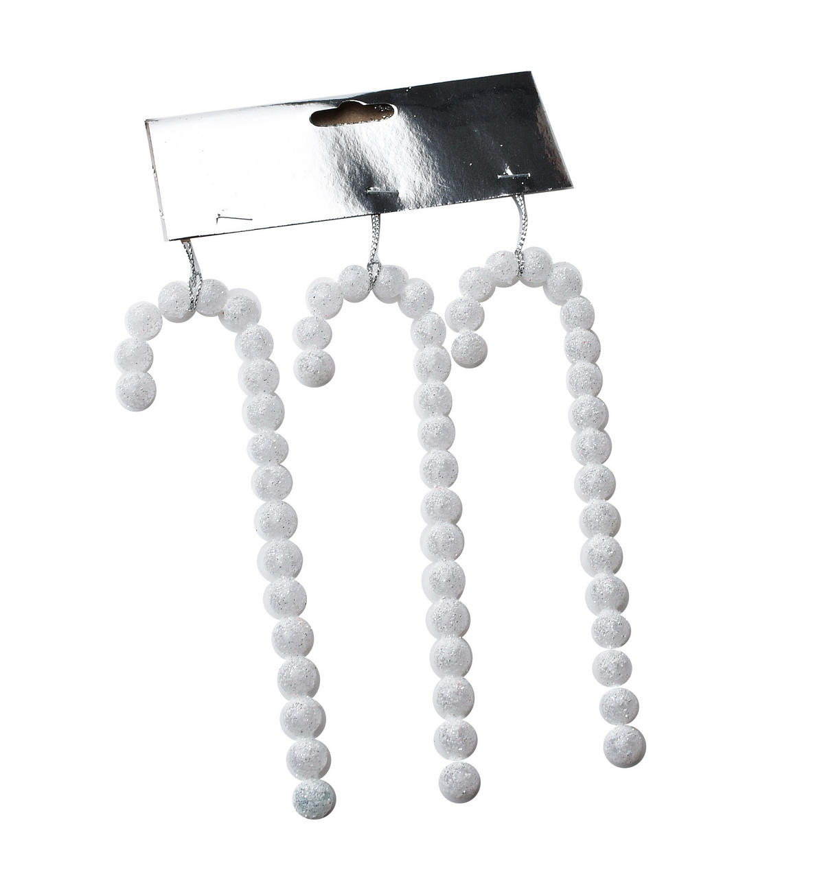 CHRISTBAUMANHÄNGER Santa Lila 3er Set Weiß 15x15x20 cm Kunststoff - Weiß, Kunststoff (15/20/15cm) - Mondex