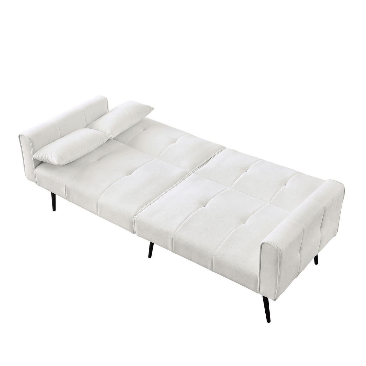 SCHLAFSOFA 175/71/71 cm Beige Cord - Beige, Textil (175/71/71cm) - Oxeza