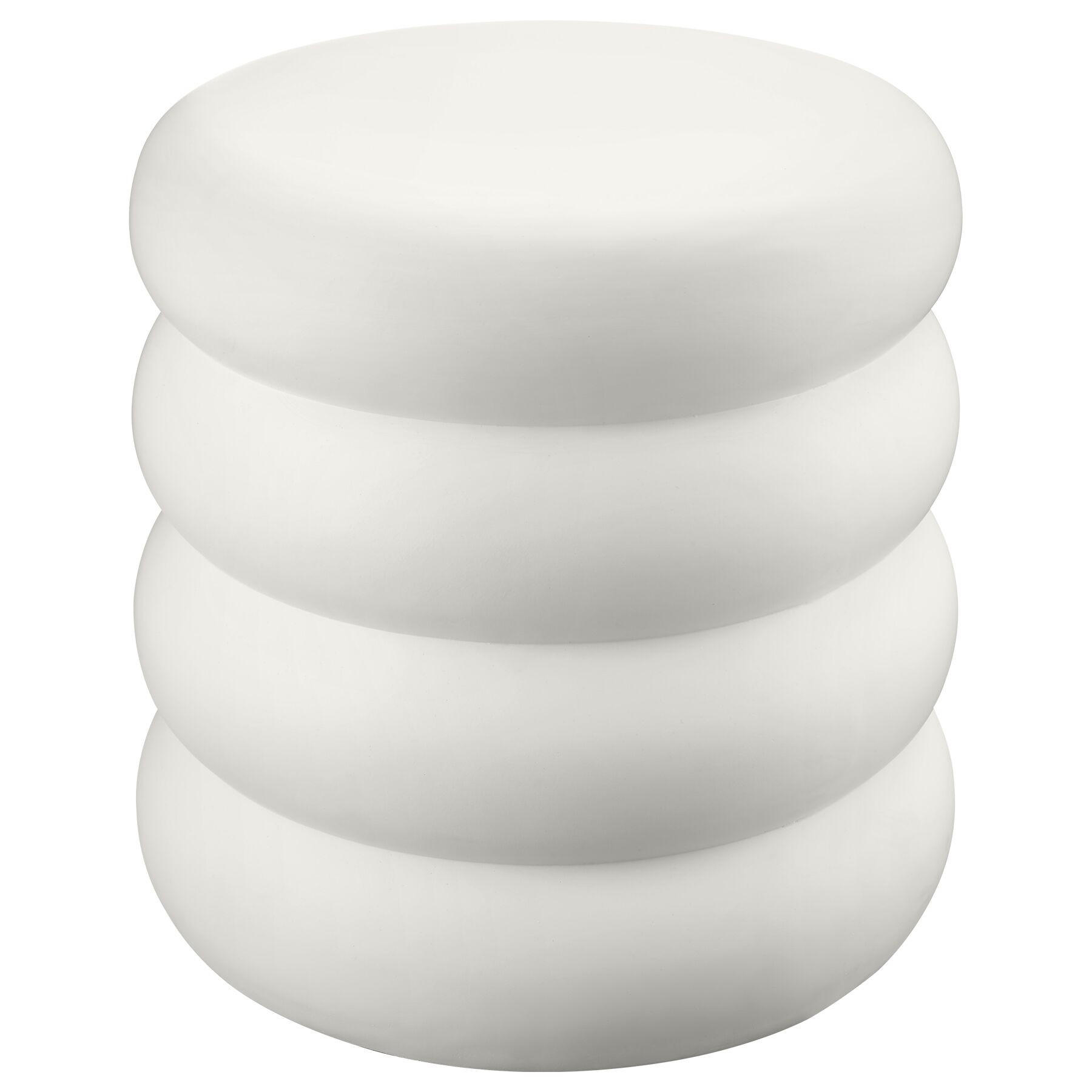 BEISTELLTISCH Adina, Ø 45 x 46 cm, creme - Creme, Keramik (45/45/46cm) - tectake