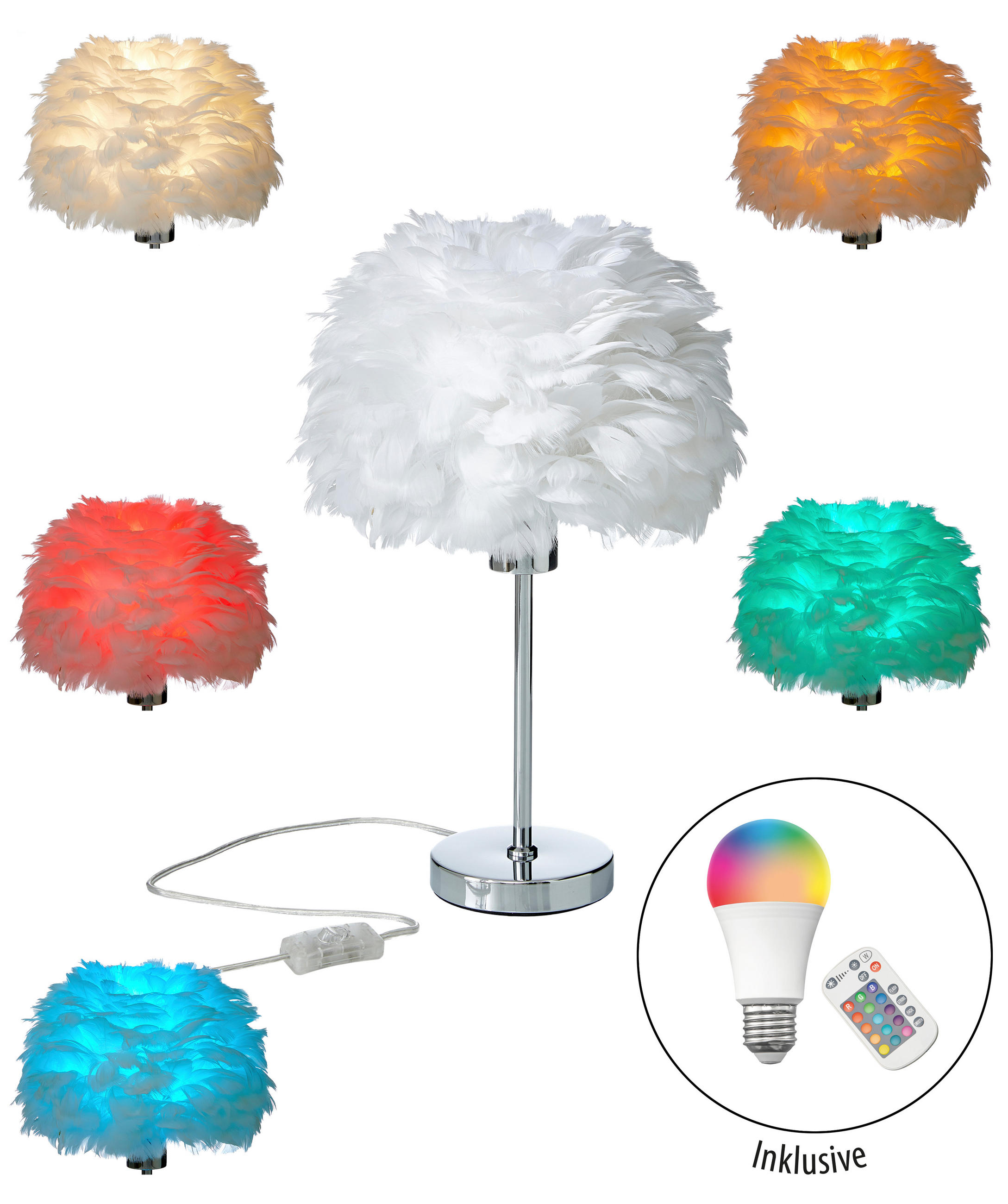 Northpoint Led-Tischlampe Weiß 40x150x40 cm