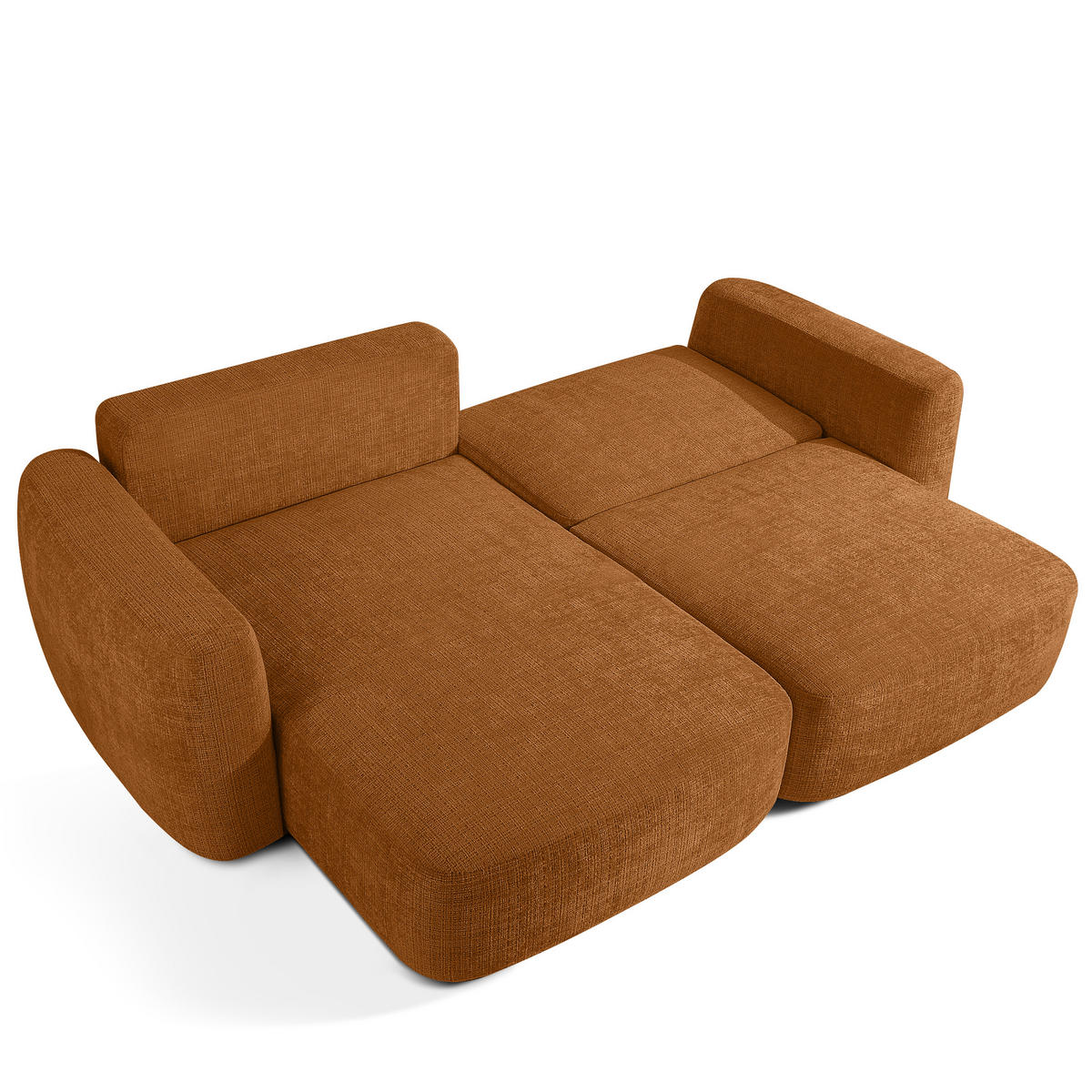 SITZGARNITUR ELOSA - Rot, Holz/Textil (245/85/165cm) - KONSIMO®