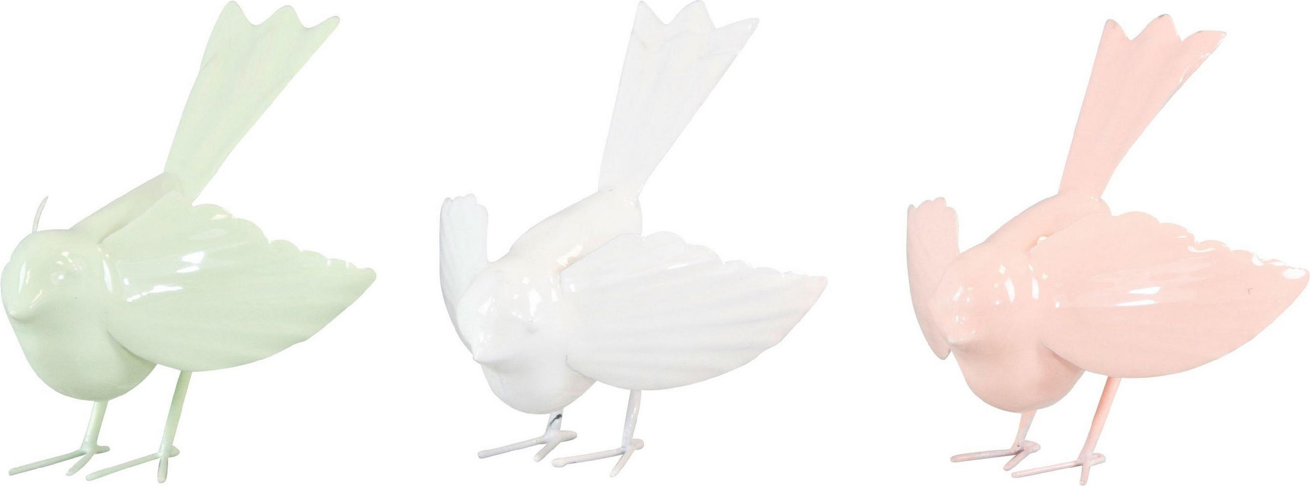 DEKOVÖGEL Luftikus 3er-Set - Multicolor, Metall (11/11/10cm) - FURNARO
