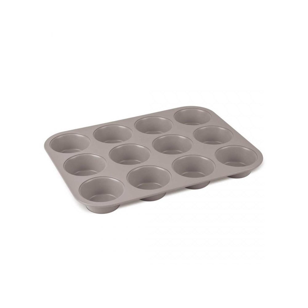 MUFFINFORM Grau 35/26.5/3 cm BH7947 - Grau, Metall (26.5/3/35cm) - Berlinger Haus