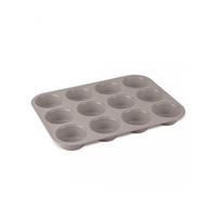 MUFFINFORM Grau 35/26.5/3 cm BH7947 - Grau, Metall (26.5/3/35cm) - Berlinger Haus