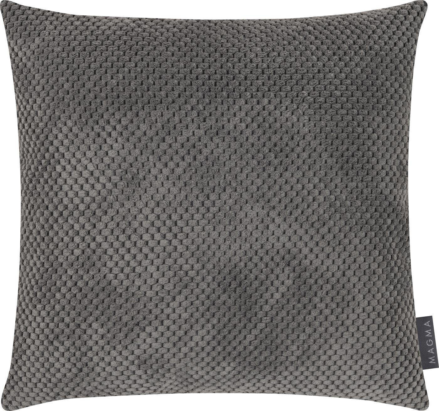 KISSENHÜLLE 2er Set Comodo - Grau, Textil (40/40cm) - Magma Heimtexx