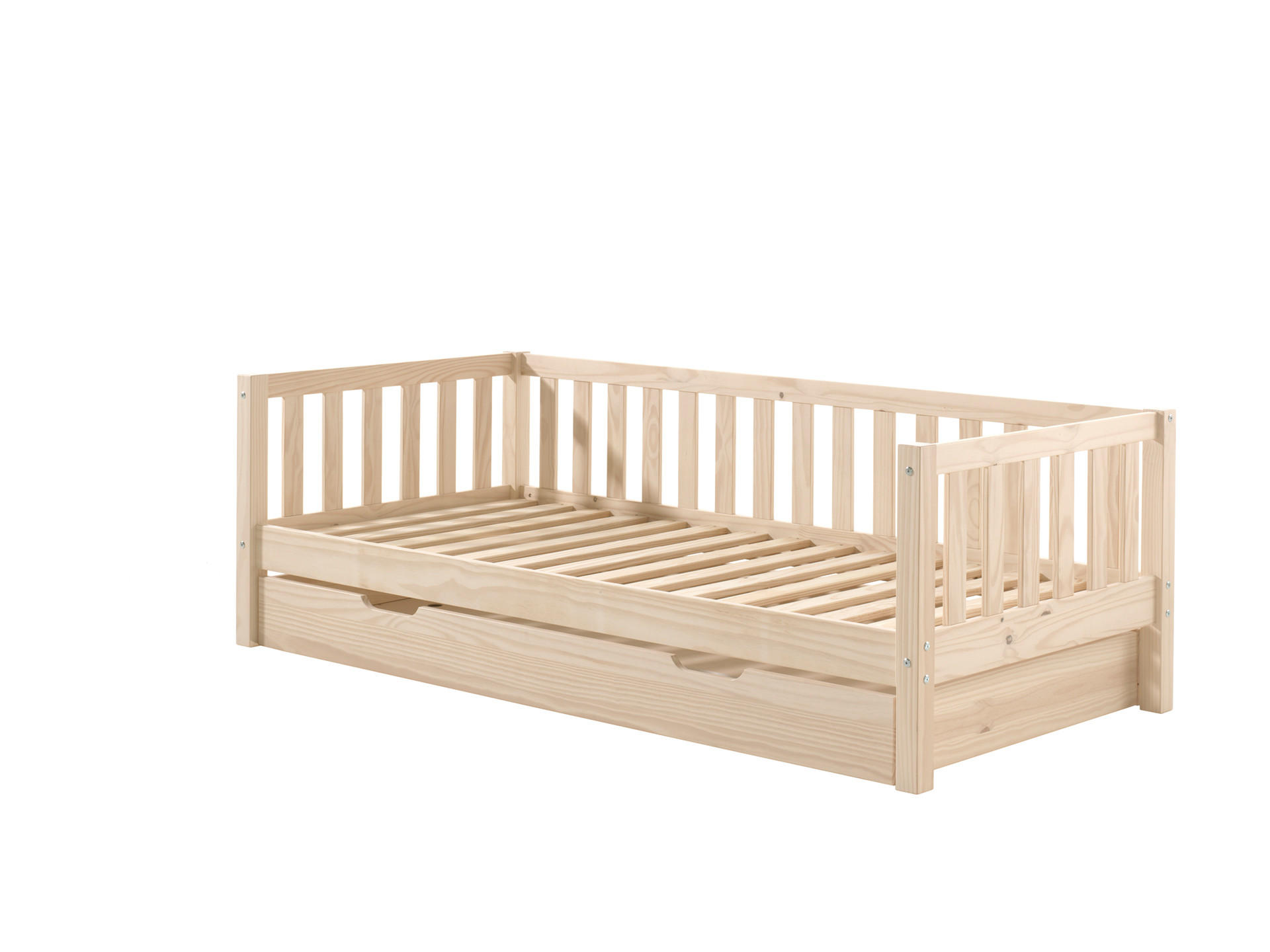 KINDERBETT FRITZ Beige 99x212x68 cm - Beige, Holz - FURNLUX