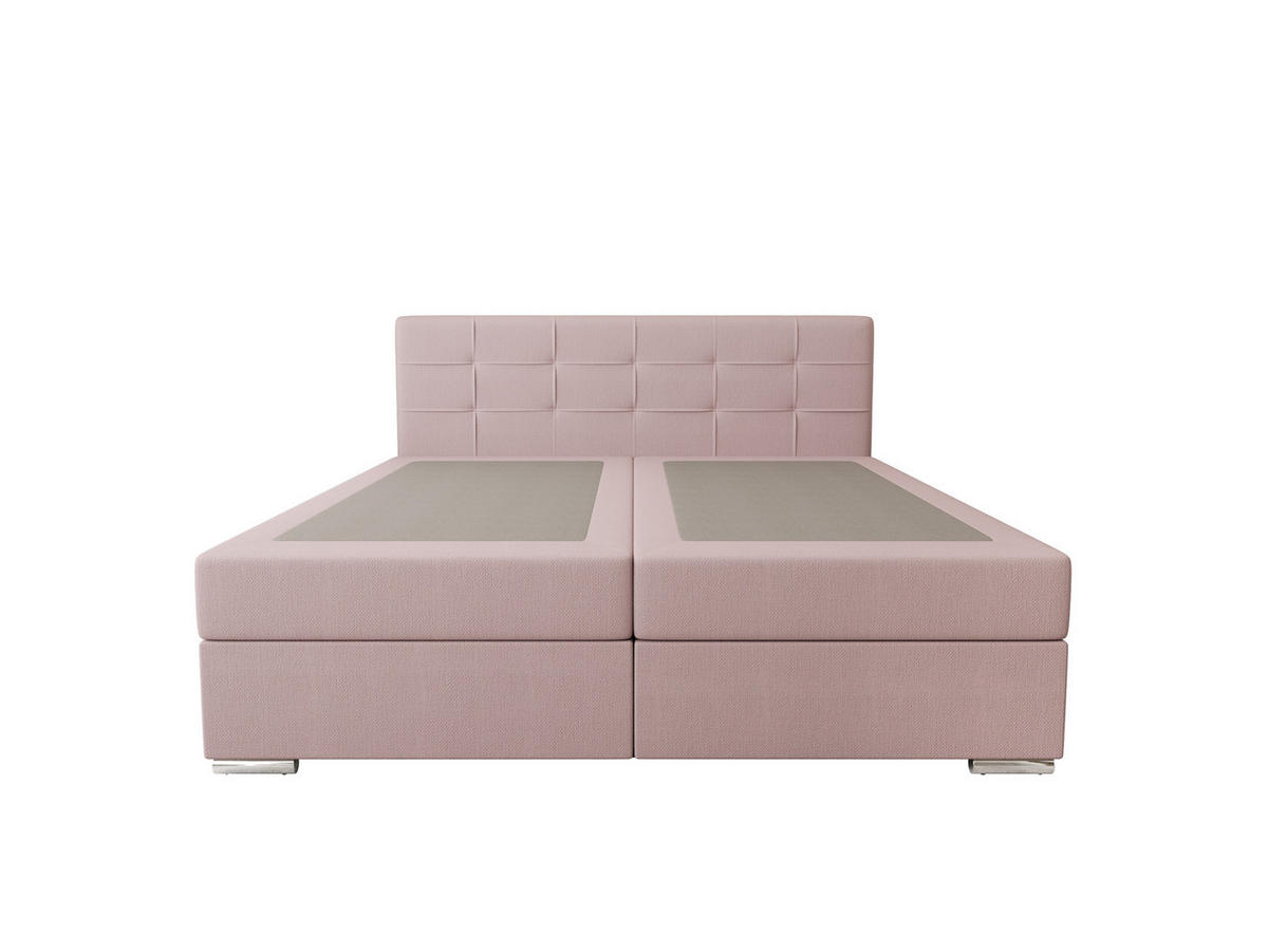BOXBETT ZILANO 1 mit Matratze H3 und Topper 180x200 Cosmic 14 - Pink, Holz/Textil (180/200cm) - Bedante
