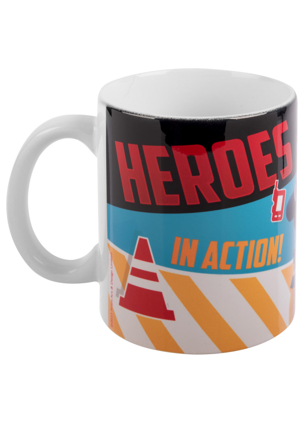 BECHER Feuerwehrmann Sam Heroes in Action Mehrfarbig 320 ml - Multicolor, Keramik (0.32L) - Playmobil