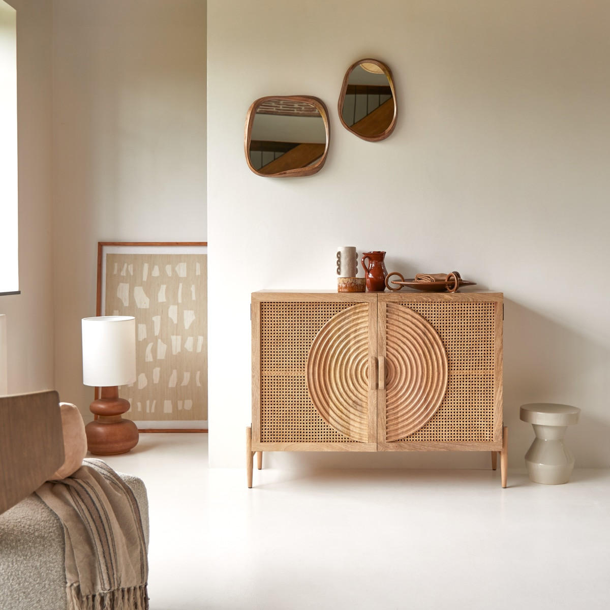 SIDEBOARD Sina Natur aus Mango - Naturfarben, Holz (114/90/46cm) - Tikamoon