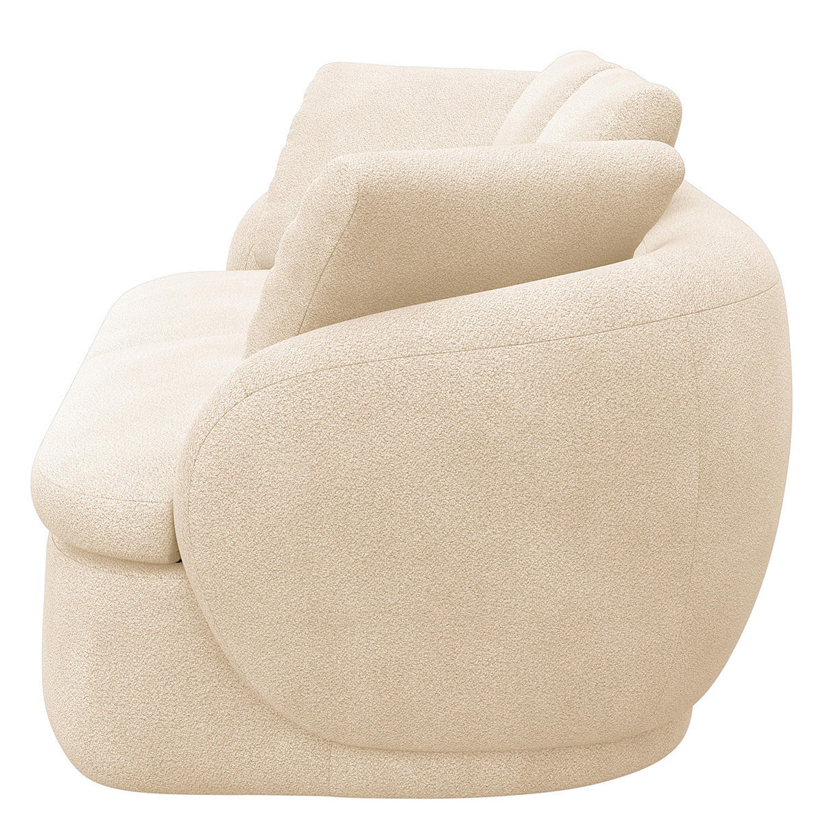 3-SITZER SOFA - Beige, Textil (217/74/102cm) - home24