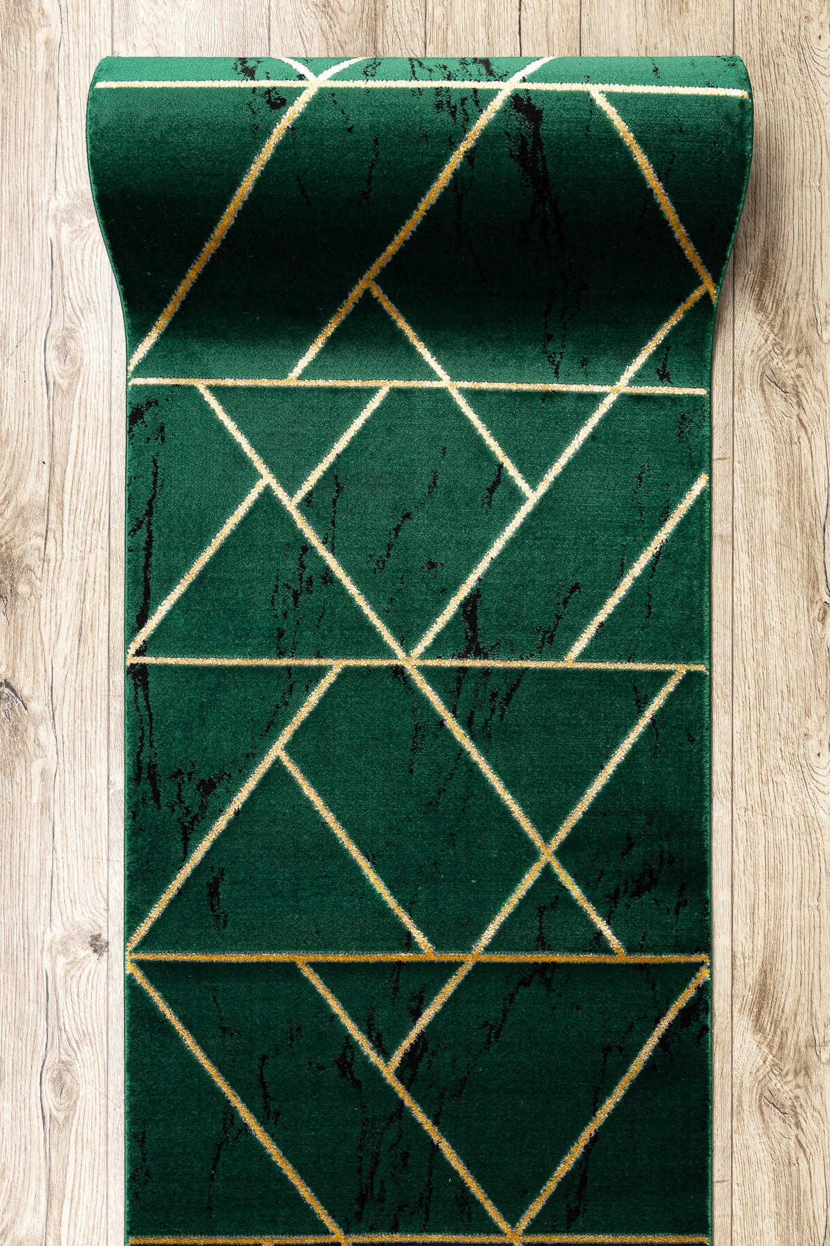 LÄUFER EXKLUSIV EMERALD 80/110 cm - Pastellgrün, Textil (80/110cm) - rugsX