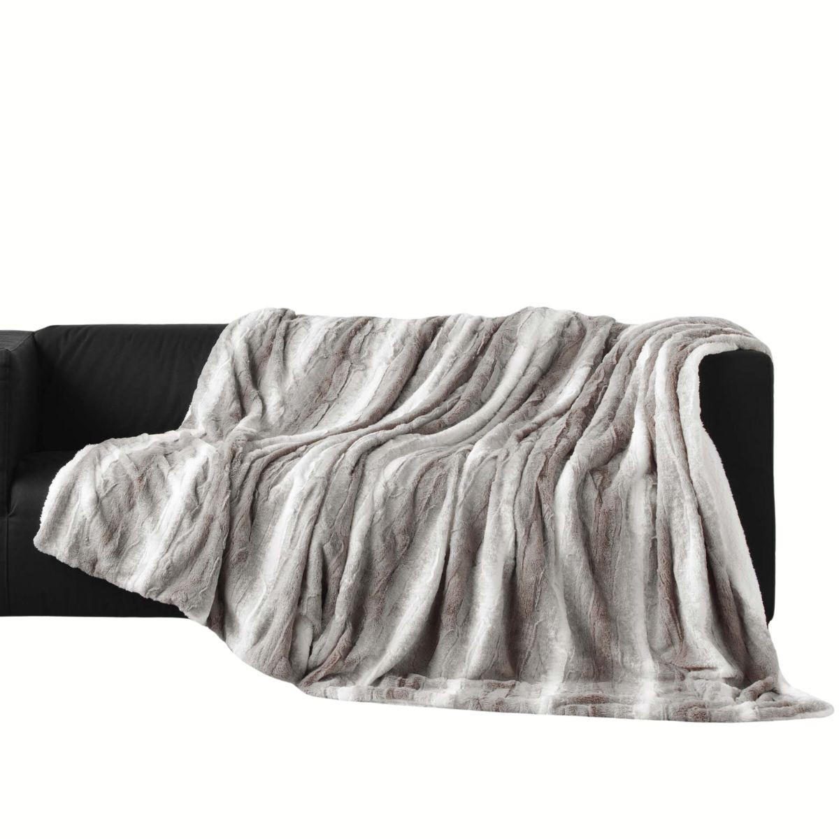 DECKE Sven Kunstfell 180/220 cm - Grau, Textil (220/180cm) - Douceur d´intérieur