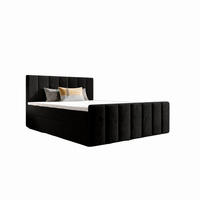 BOXBETT Adelle Schwarz 160x200 cm - Schwarz, Textil (160/200cm) - B&B Home