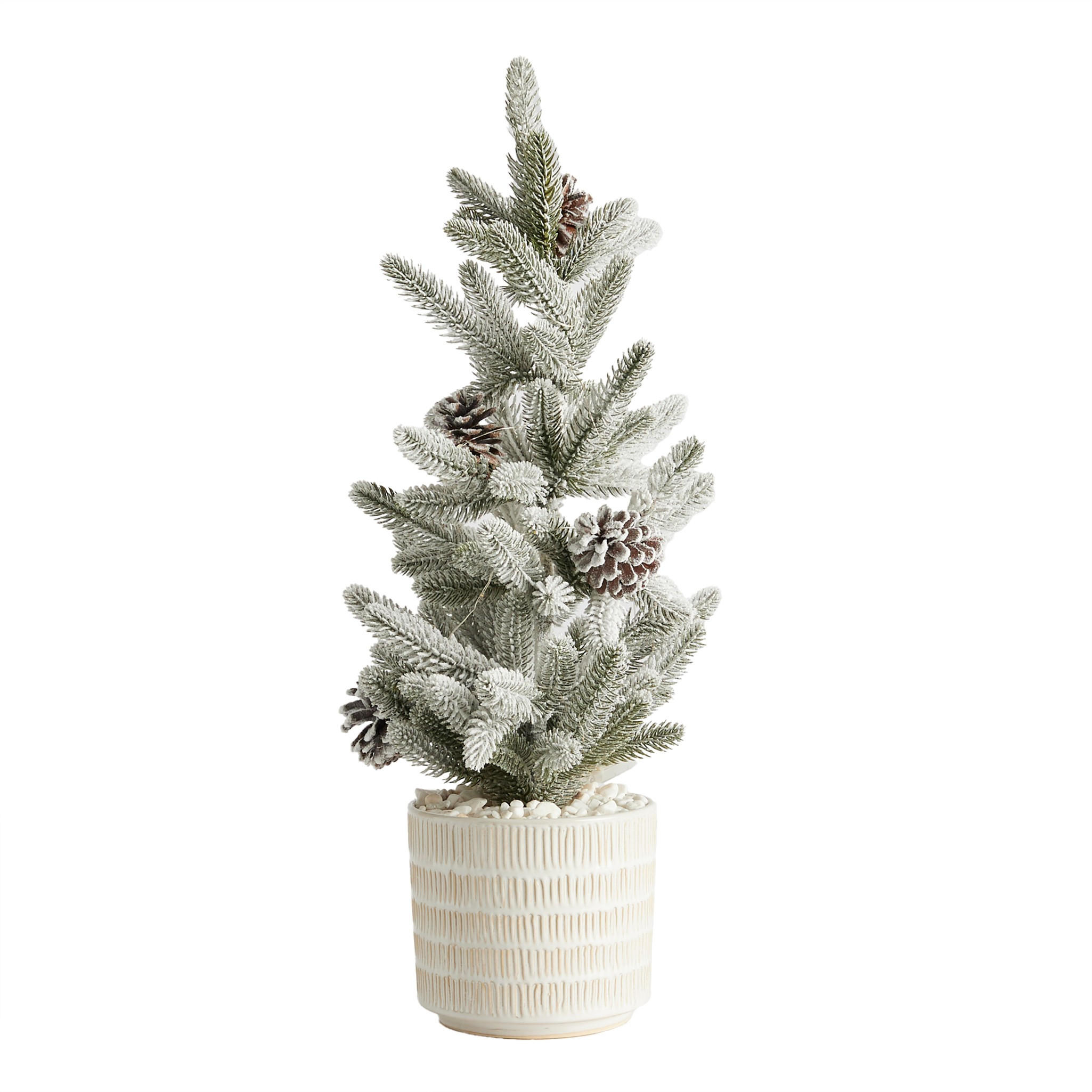 KUNSTPFLANZE LED Weihnachten Sverkos, 63x24x24cm - Hellgrün, Kunststoff (24/63/24cm) - home&you