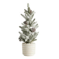 KUNSTPFLANZE LED Weihnachten Sverkos, 63x24x24cm - Hellgrün, Kunststoff (24/63/24cm) - home&you