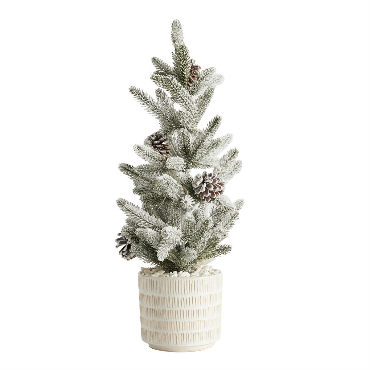 KUNSTPFLANZE LED Weihnachten Sverkos, 63x24x24cm - Hellgrün, Kunststoff (24/63/24cm) - home&you