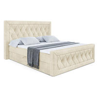 BOXBETT NOEL-Z - 120 x 200 - H3 - Beige - Beige, Holzwerkstoff (120/200cm) - ALTDECOR