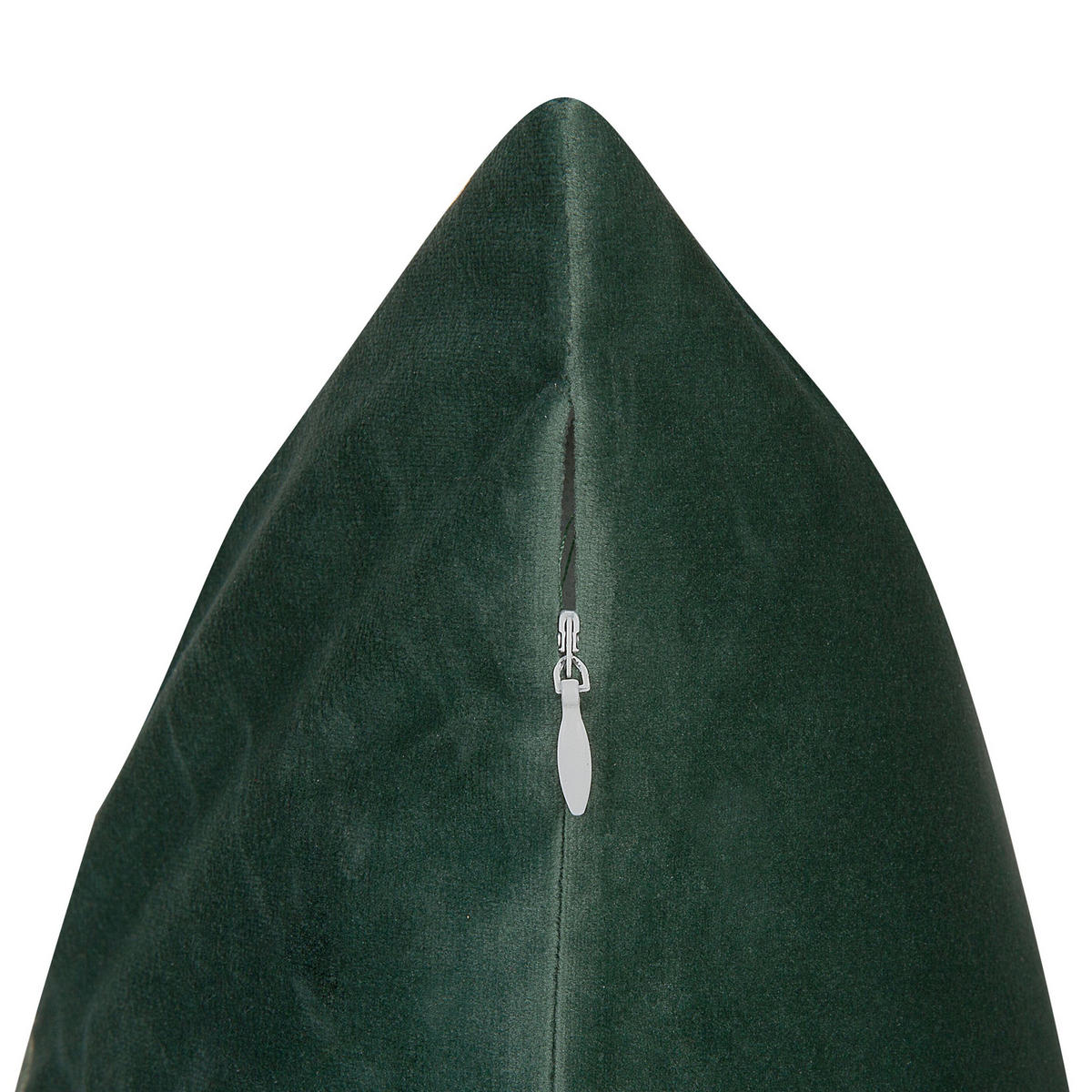 DEKOKISSEN 2er-Set Dunkelgrün 45/45 cm Blitzen - Dunkelgrün, Textil (45/45cm) - Beliani