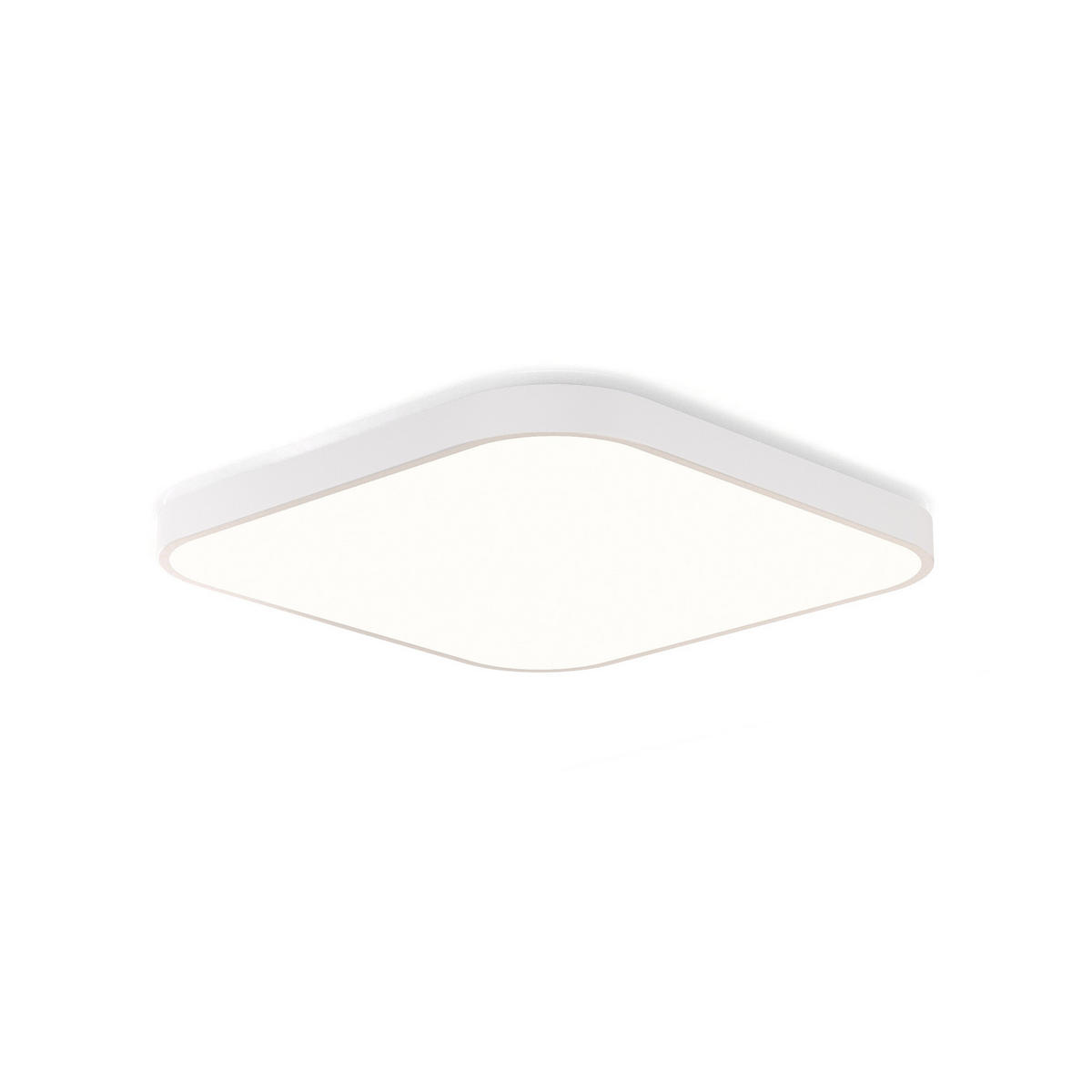 LED-DECKENLEUCHTE Leipzig 27/27/3 cm - Weiß, Kunststoff (27/27/3cm) - Nettlife