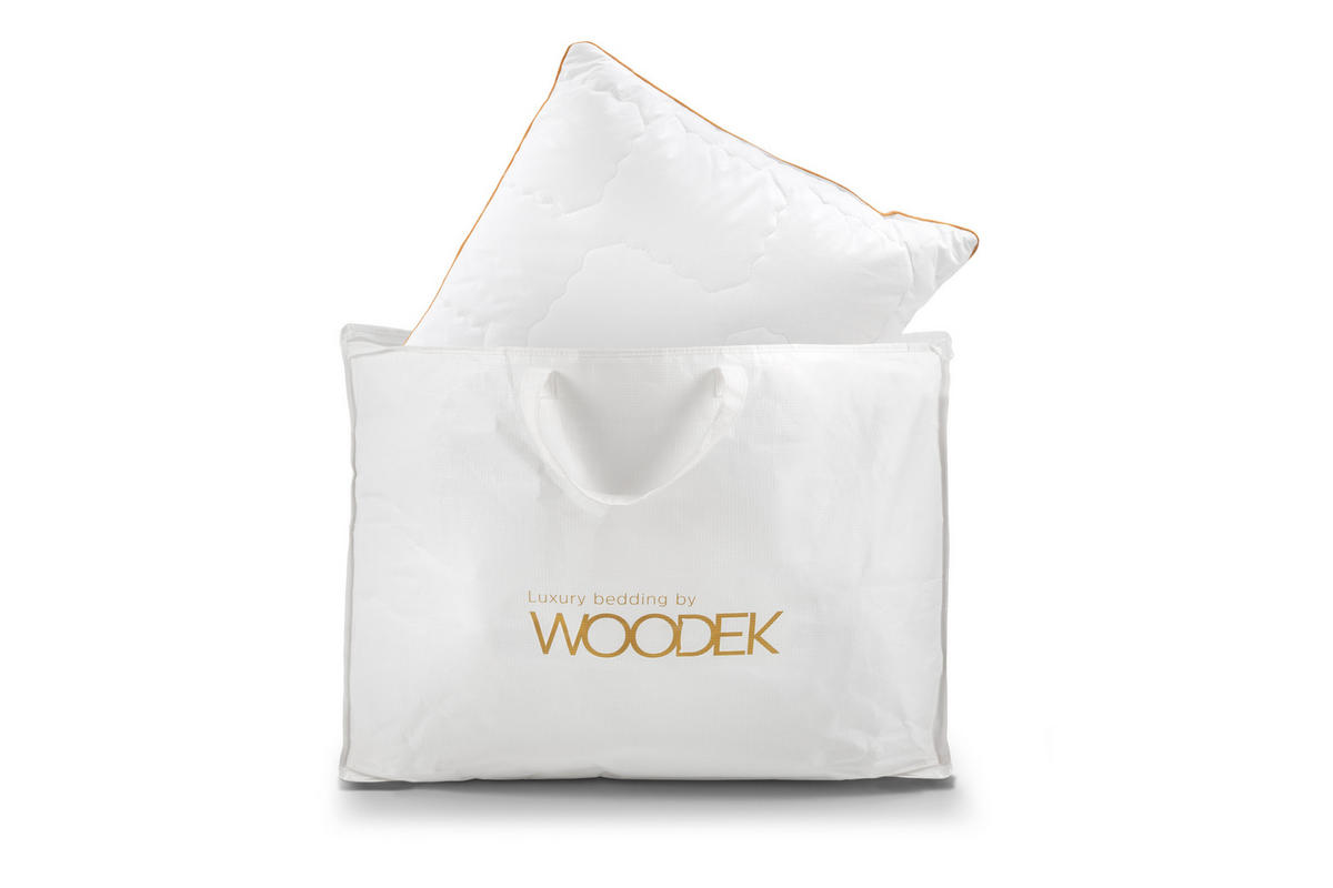 KISSEN LUXURY SILK BEDDING, Seide - Weiß, Textil (60/60cm) - WOODEK
