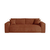 SCHLAFSOFA - 4 Personen - stoff - terracotta Amelia - Terracotta, Kunststoff/Textil (236/80/105cm) - Vente-Unique