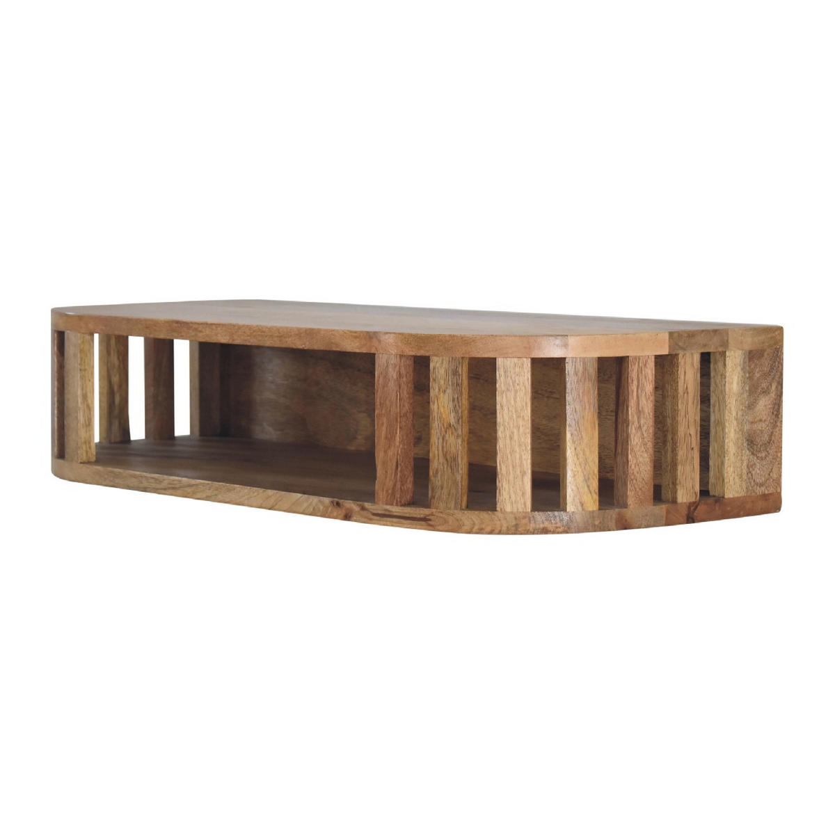 VISEĆI KONZOLNI STOL Ariella - smeđa, drvo (70/30/15cm) - Artisan Furniture
