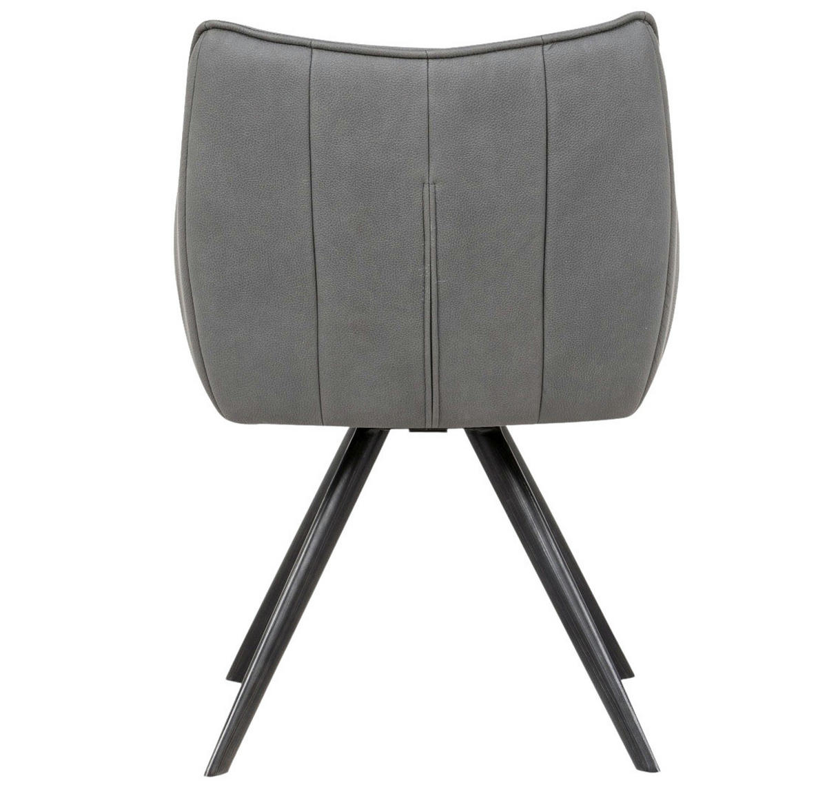 ARMLEHNSTUHL MARKO - Schieferfarben/Anthrazit, Textil/Metall (60/18/62cm) - SAM