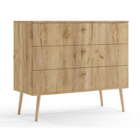SIDEBOARD Golden Craft Eiche Boho Mit Schubladen - Multicolor, Holzwerkstoff (100/85/41cm) - Sepro Meble