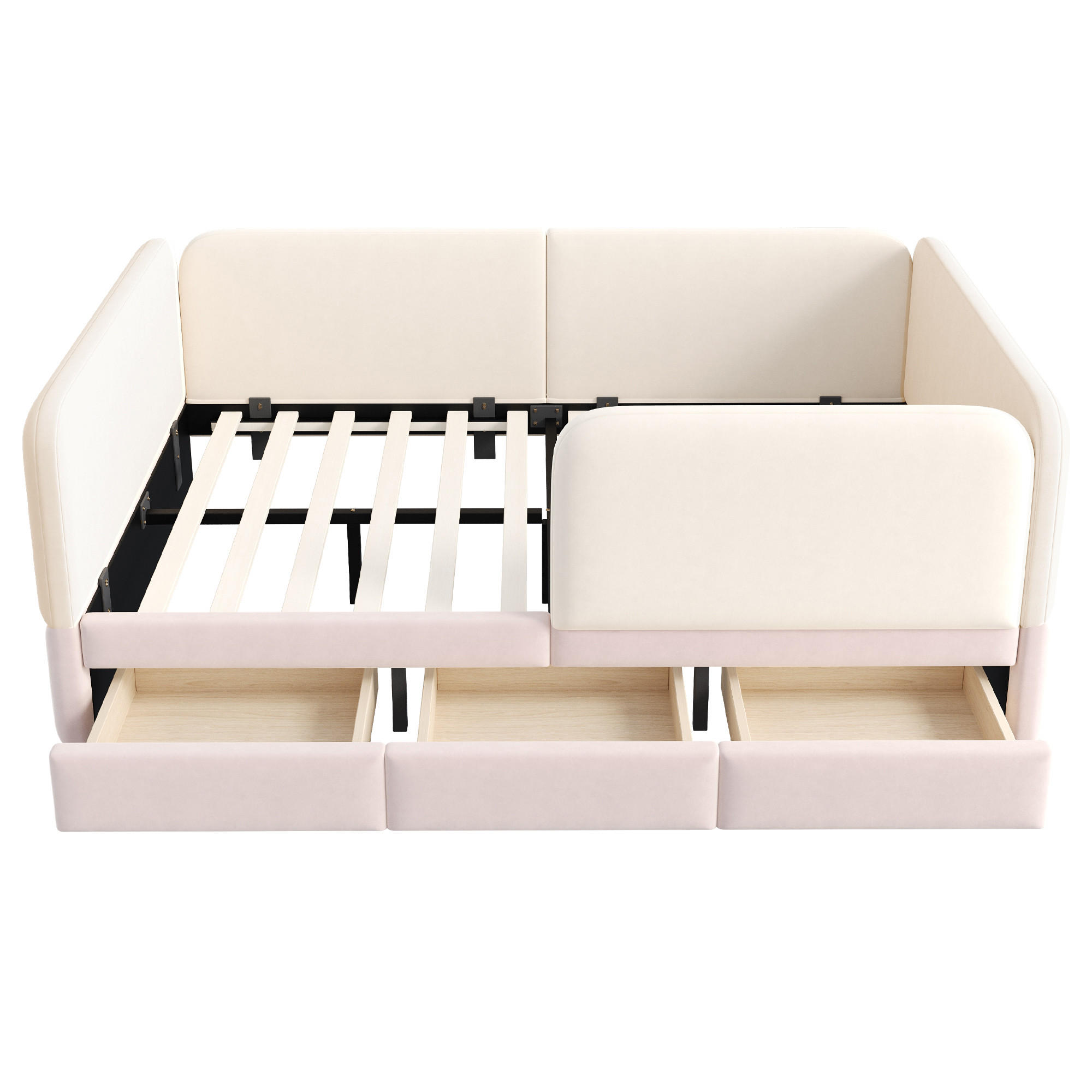 XXXLutz Kinderbett Beige, Pink