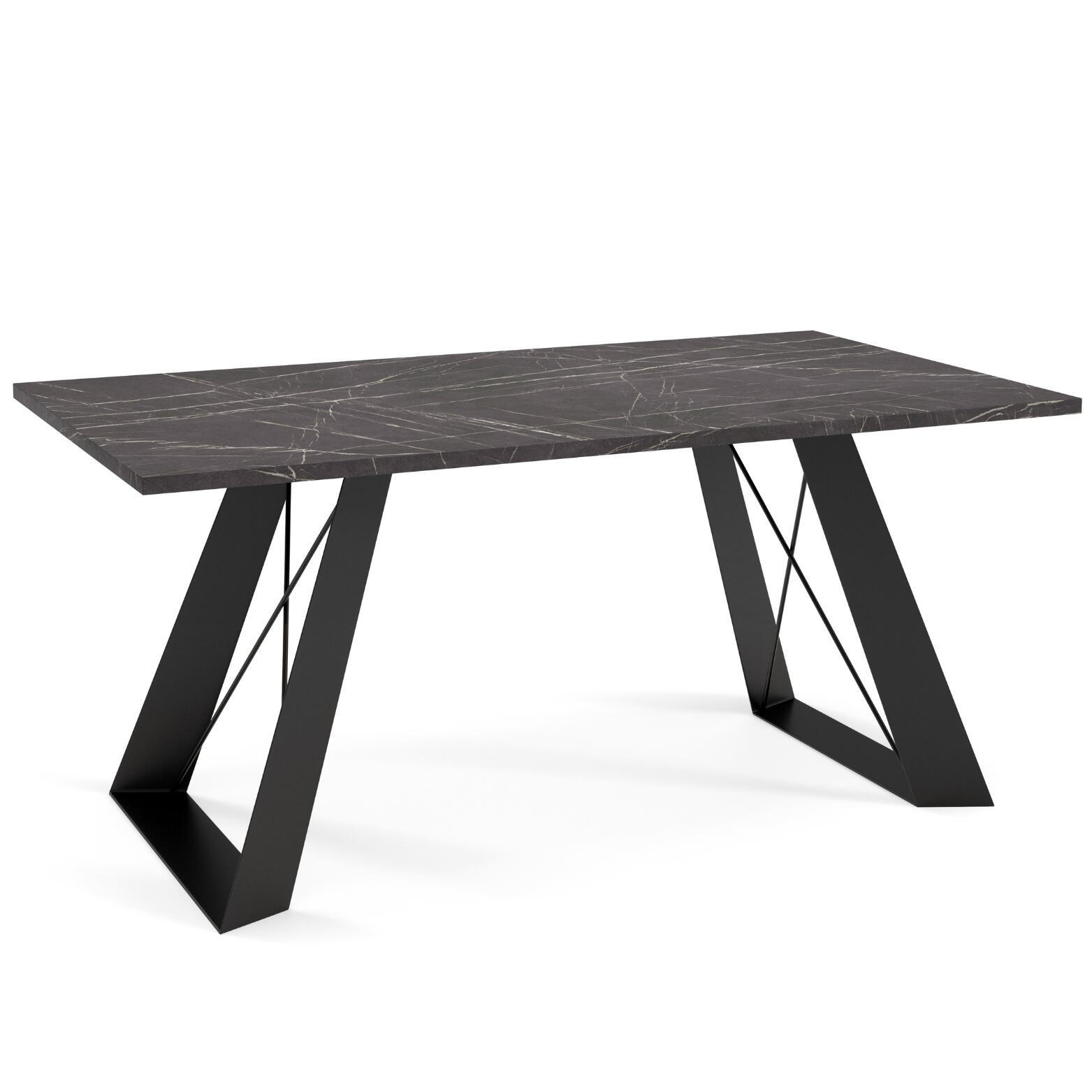 COUCHTISCH SATIS Schwarz 60x120x50 cm - Schwarz, Holzwerkstoff (120/60/50cm) - FURNLUX