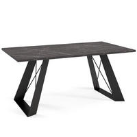 COUCHTISCH SATIS Schwarz 60x120x50 cm - Schwarz, Holzwerkstoff (120/60/50cm) - FURNLUX