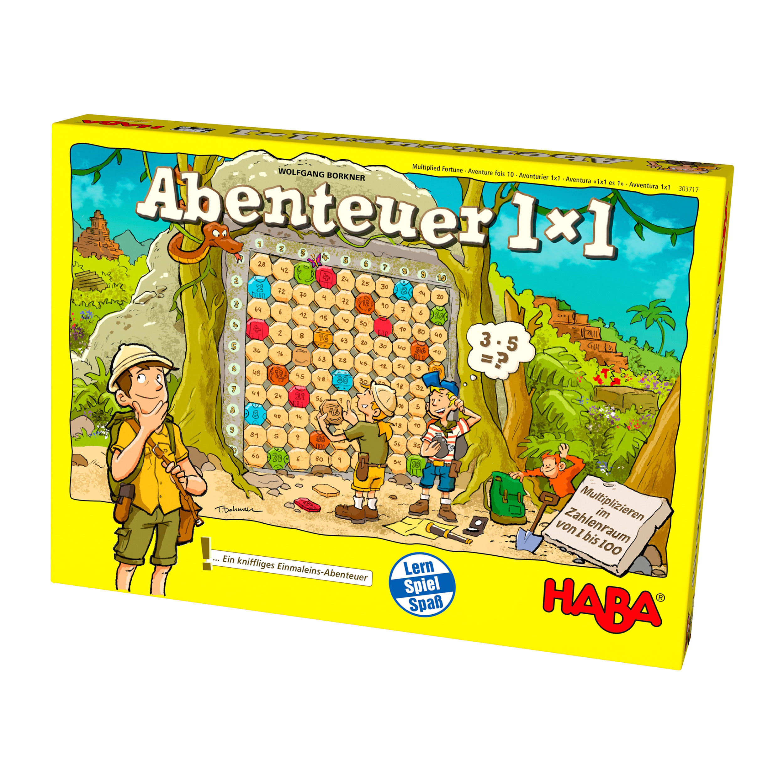 LERNSPIEL Abenteuer 1x1 - Multicolor, Naturmaterialien (27.7/37cm)