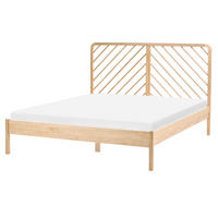 BETT mit Lattenrost 160/200 cm Kiefernholz Hellbraun Sephos - Hellbraun, Holz (160/200cm) - Beliani