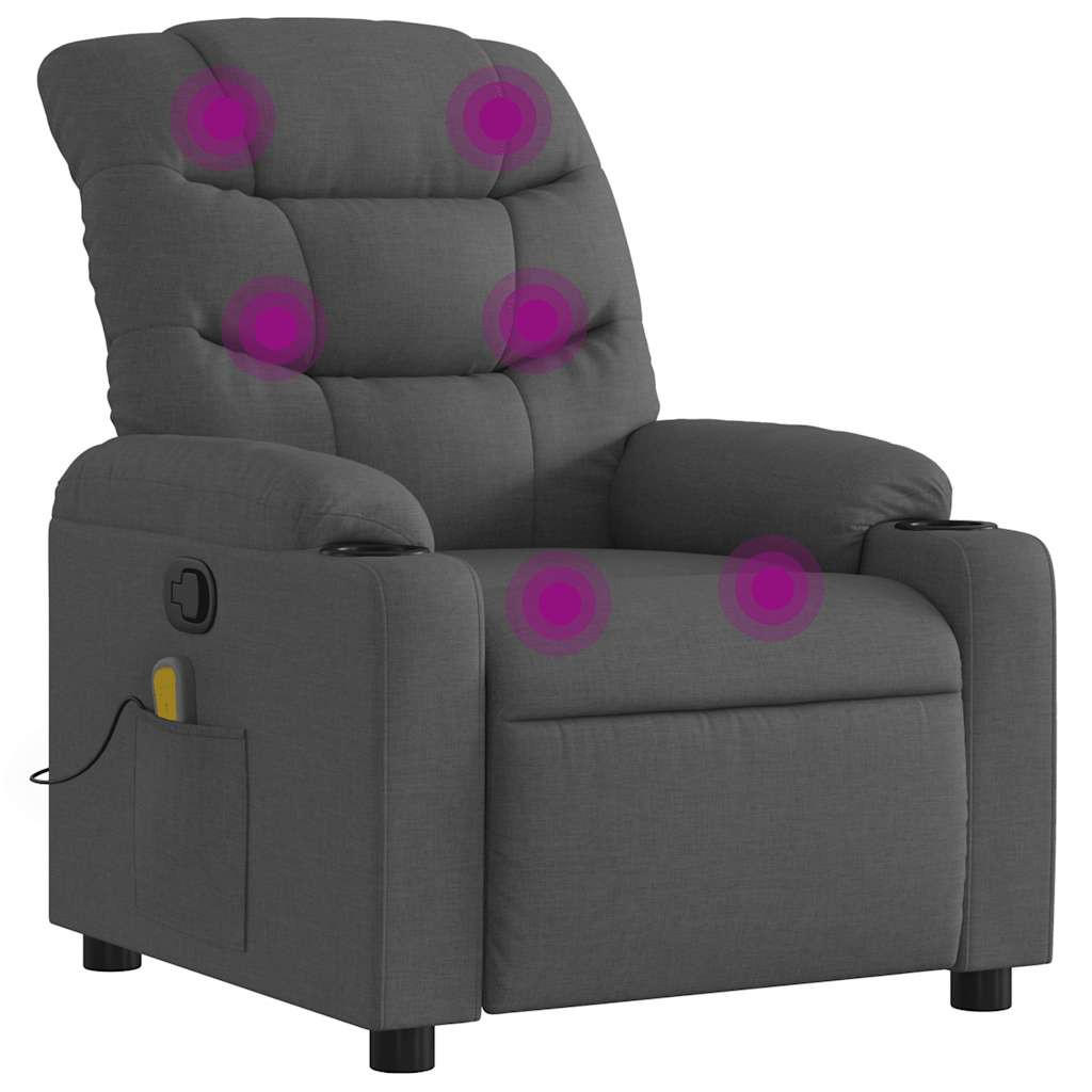 vidaXL Massagesessel Grau 147x80.5x75.5 cm